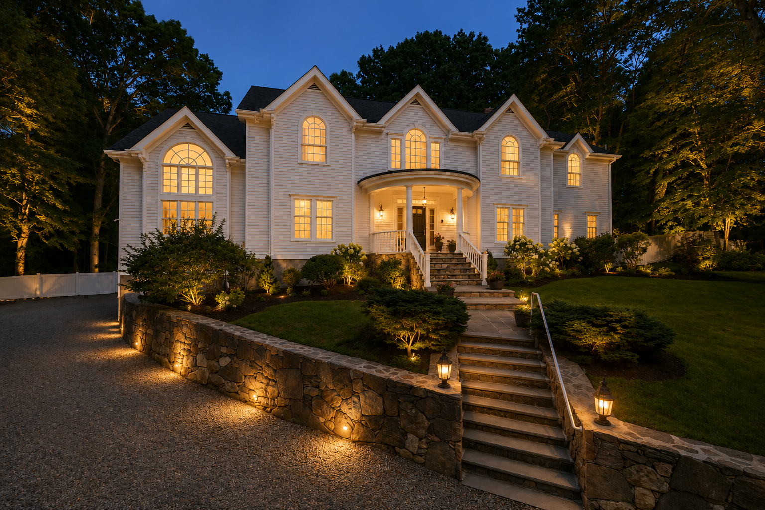 333 Rock Rimmon Road at twilight